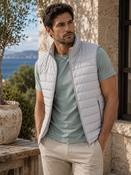 Men's Padded Hybrid Gilet (4717) Grey image