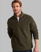 Men's Fleece Half Zip with Trim (4193) Olive