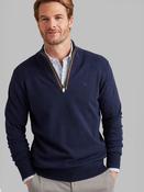 Men's Fine Gauge Half Zip (4804) Moonlight
