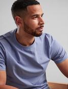 Men's Casual Round Neck  Cotton T-Shirt (2204) Blue Aura image