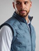 Men's Contemporary Quilt Gilet (4714) Blue image