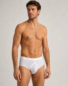Men's 2 Pack Y Front Printed Briefs (2262) Whiteprint image