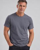 Men's Casual Round Neck  Cotton T-Shirt (2204) Steel image