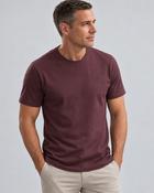 Men's Casual Round Neck  Cotton T-Shirt (2204) Cherry image