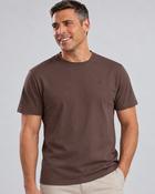Men's Casual Round Neck  Cotton T-Shirt (2204) Brown image