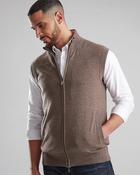 Men's Full Zip Merino Two Sided Pockets (4513) Mocha