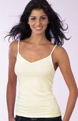 Womens Cotton Lycra Cami Vest x 1 (2273) Cream