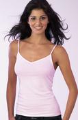 Womens Cotton Lycra Cami Vest x 1 (2273) Pink image