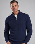 Men's Half Zip Jumper Needle Out (4915) Navy