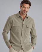 Men's Cord Shirts 100% Cotton Button Down Shirt (2269) Sage