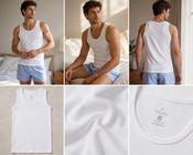 Men's 100% Cotton Classic Vest x 2 (2216)