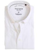 Men's Varsity Cotton Short Sleeve Oxford Shirt (2264 White) formal casual pale shirt