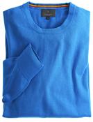 Men's Fine Gauge Cotton Crew Neck Jumper (4201 Spirit) blue round neck pullover sweater
