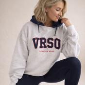 VRSO Varsity Hoodie Marl Grey