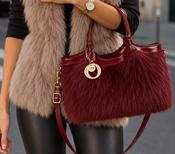 Hannah Bag Burgundy Personalised image