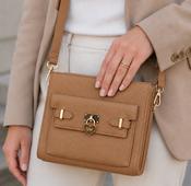 Lisa Bag Tan ( Personalised )