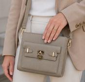 Lisa Bag Taupe ( Personalised )