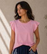 Sloane Tee Shirt Coral