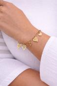 Golden Heart Charm Bracelet image