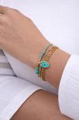 Turquoise Oval Charm Bracelet image