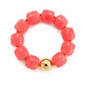 Coral  Bead Bracelet