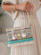 Coastal Boho Tassel Crossbody Bag image