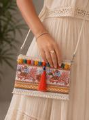Sunset Bloom Boho Crossbody Bag image