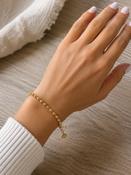 Golden Bead Elegance Bracelet