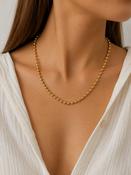 Golden Harmony Bead Necklace image
