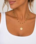 Lauren Layered Disc Necklace Personalised image