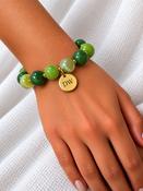 Ciara Disc Beads Green Personalised image