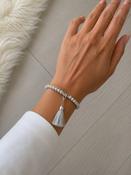 Tassel Stretch Bracelet -Grey