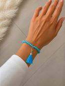 Tassel Stretch Bracelet - Blue