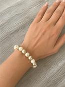 Champagne Pearl Stretch Bracelet