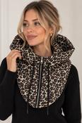 Leopard Padded Hooded Snood
