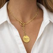 Drop Link Pendant Chain Personalised