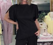 Carla Assymetrical Top Black image