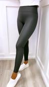Lisa Faux Leather Leggings Grey
