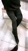 Jackie Spandex Moto Leggings Black image