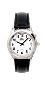 Talking Gent's Watch with Leather Strap image