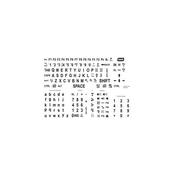 Large Keyboard Stickers (Black on White) image