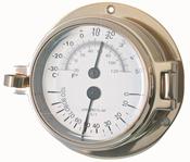 Brass Channel Thermometer &amp; Hydrometer image