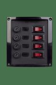 Switch panel 4 fuses black