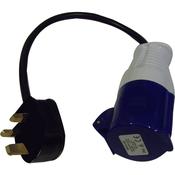 Waveline Industrial Socket 16A with Standard 3-Pin Plug