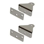 Optimist Transom Gudgeon with Backing Plate Kit - set