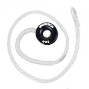Replacement halyard line with spliced on low friction ring