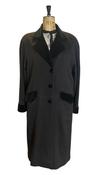 80s Vintage Cashmere and Velvet Coat UK 18 image
