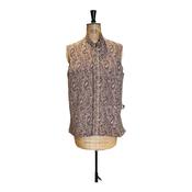 70s Vintage Paisley Waistcoat UK 14 -16 image