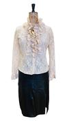 60s Vintage Lace Blouse UK 12- 14 image