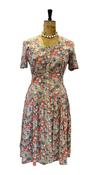 Vintage 80s Cacharel Cotton Dress UK 12-14 image